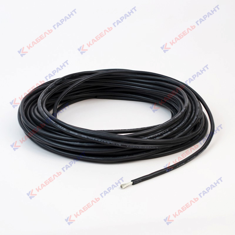 Силиконовый провод 30 AWG 0,05 мм2 черный