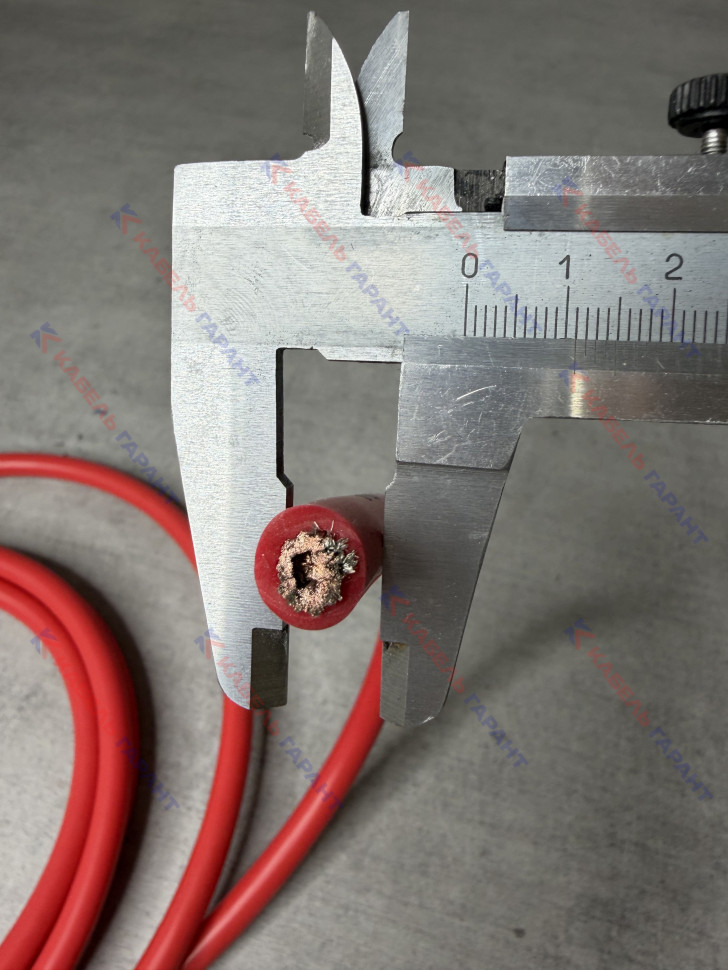 Силиконовый провод 4 AWG 25,0 мм2 красный