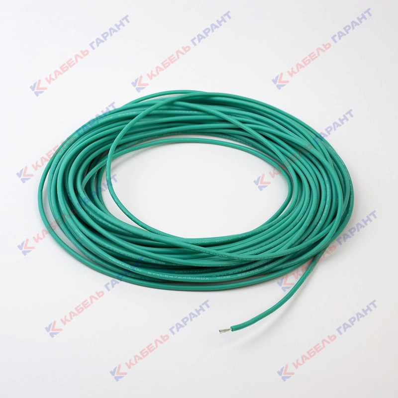 Силиконовый провод 30 AWG 0,05 мм2 зеленый