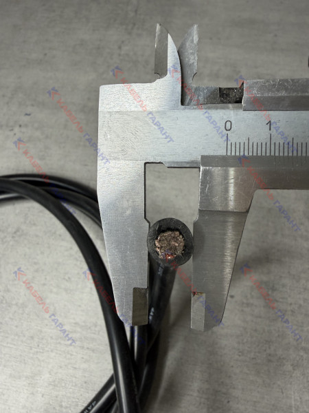 Силиконовый провод 4 AWG 25,0 мм2 черный