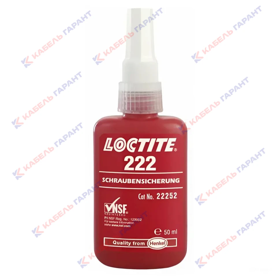 Фиксаторы резьбы малой прочности Loctite 222 50 ml