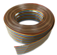 Шлейф цветной RCA-40 х 0,08 мм2 (AWG28) бухта 31 м