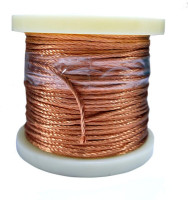 Провод обмоточный литцендрат Litz wire 175 х 0,1 мм 1 кг (73м)