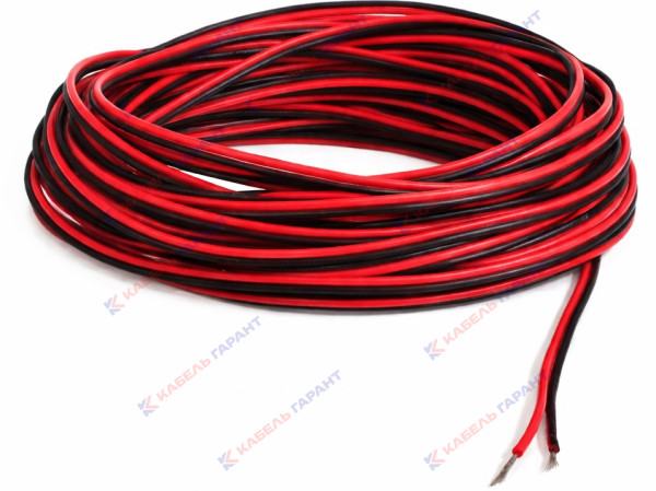 26 AWG (2 х 0,12 мм2) Провод силиконовый 2-контактный красно-черный
