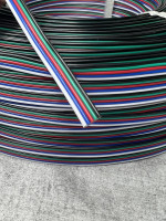 Шлейф цветной RGBW - 5 х 0,32 мм (22 awg)