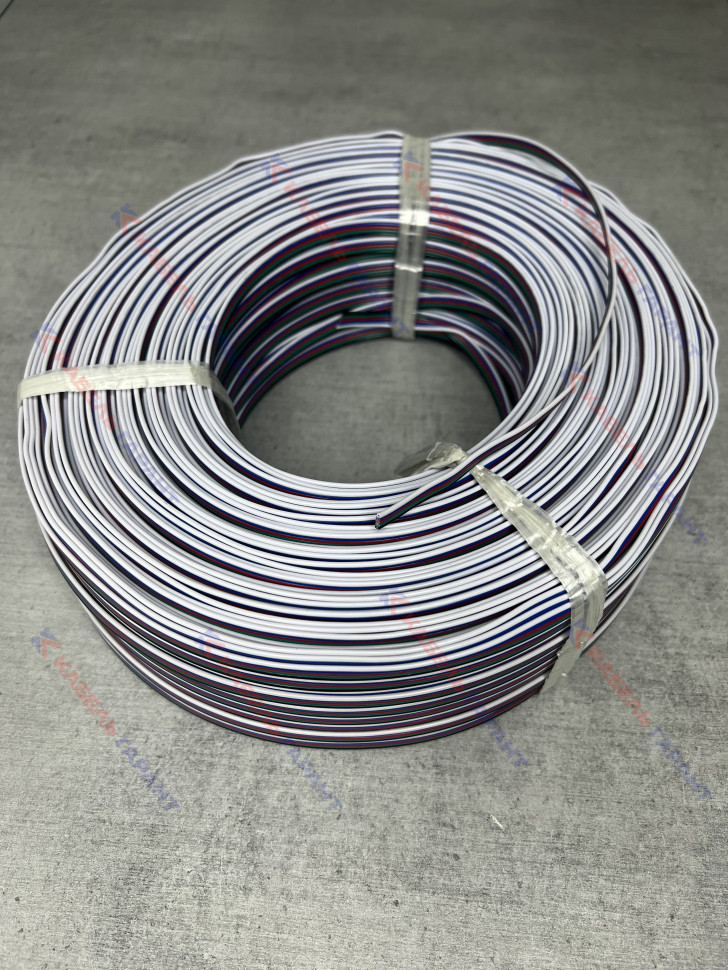 Шлейф цветной RGBW - 5 х 0,32 мм (22 awg)
