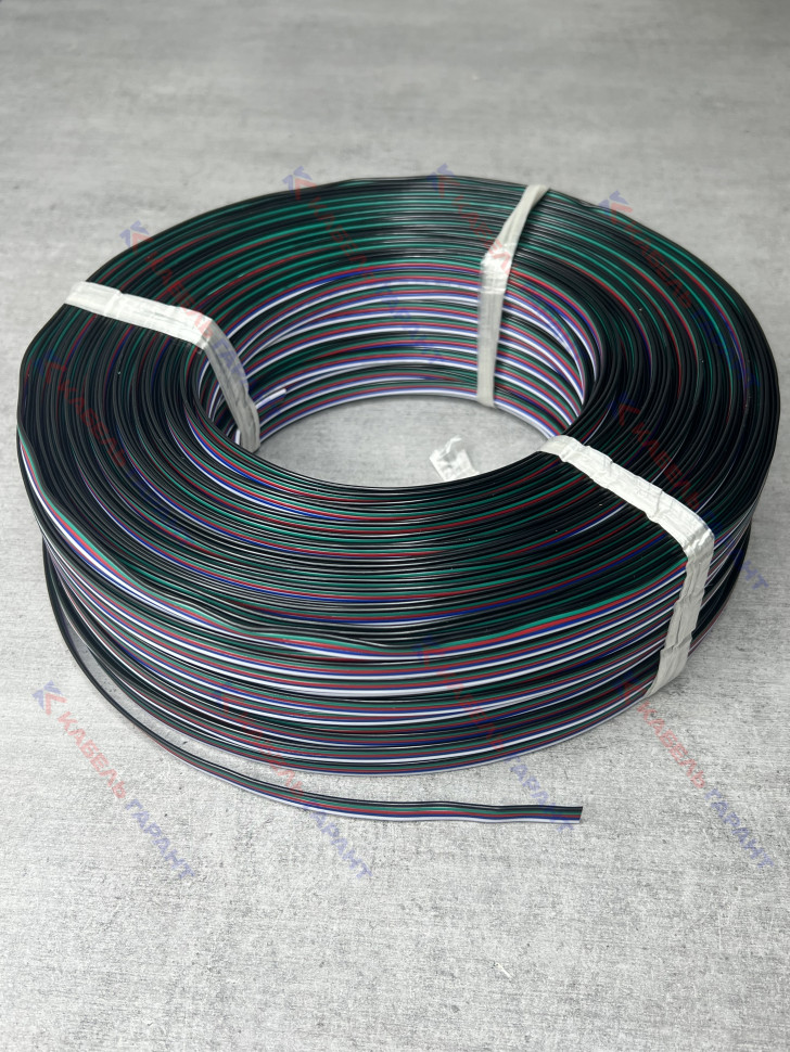 Шлейф цветной RGBW - 5 х 0,32 мм (22 awg)