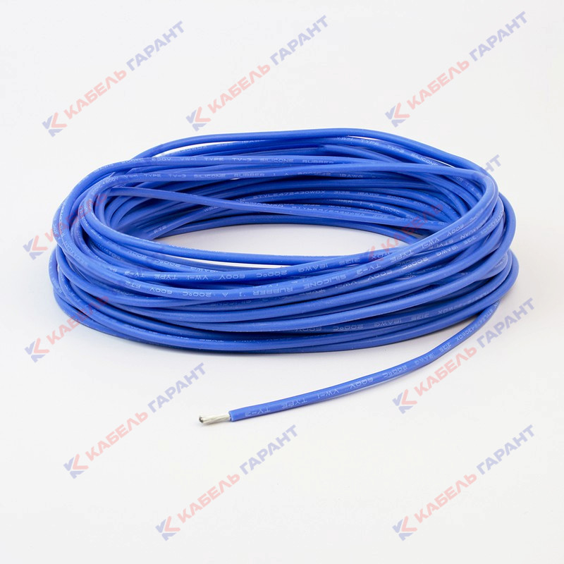 Силиконовый провод 18 AWG 0,75 мм2 синий